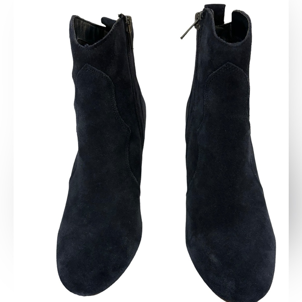 Steve Madden Women’s Dark Blue Hipster Suede Ankle Boots Size 8 - Picture 2 of 10